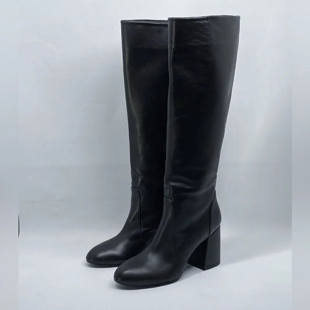 Stuart Weitzman Block Heel Mid Calf Boot size 6